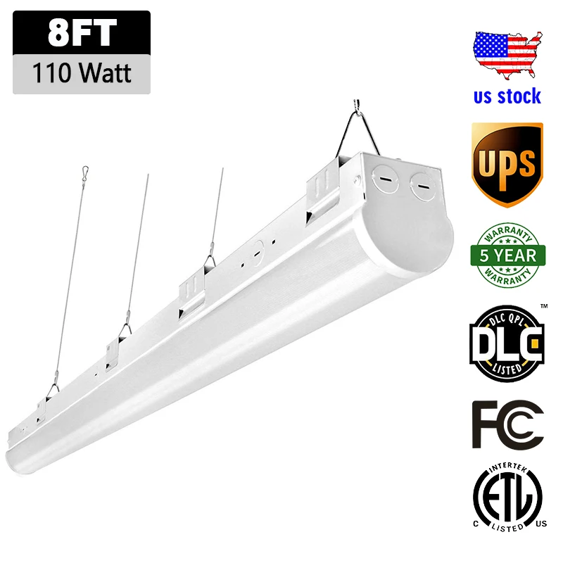 110W Garage Lights LED 8FT Linkable Linear LED Shop Warehouse Strip Light 1-10V Dimmable Lighting Fixtures Bright Lights Indoor
110W Garage Lights LED 8FT Linkable Linear LED Shop Warehouse Strip Light 1-10V Dimmable Lighting Fixtures Bright Lights Indoor