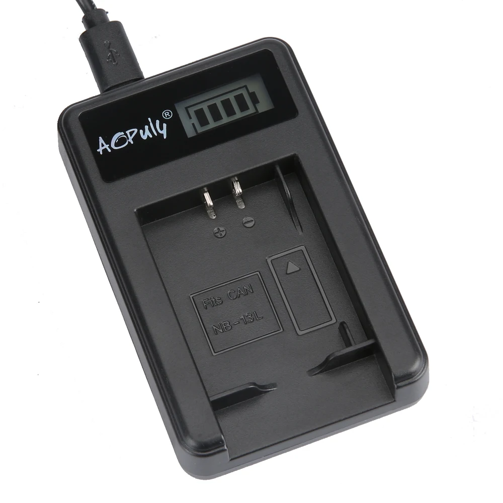 AOPULY 2 шт. NB 13L батарея + USB двойное зарядное устройство для Canon G7X G9X G5X Mark II SX620 HS SX720 HS|nb
