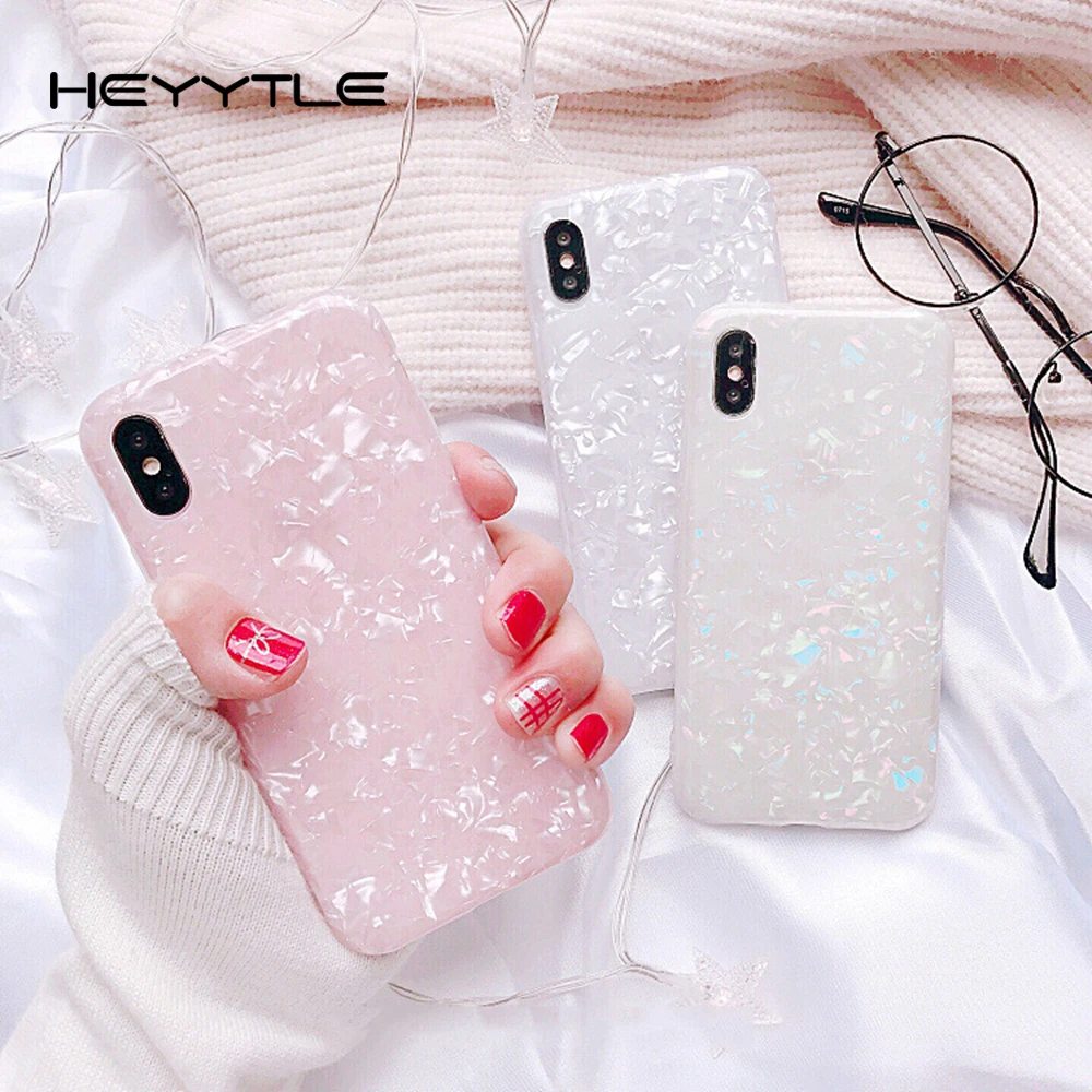 Heyytle Luxury Pink Shell Pattern Phone Case For iPhone X 8 7 6S 6 Plus Cases Transparent Ultra-thin Back Cover Cute Soft Coque 
Heyytle Luxury Pink Shell Pattern Phone Case For iPhone X 8 7 6S 6 Plus Cases Transparent Ultra-thin Back Cover Cute Soft Coque