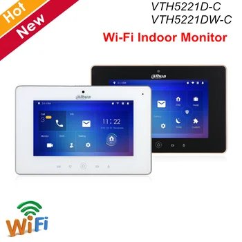 Dahua Video Intercoms WiFi Indoor Monitor 7" TFT Touch Screen for IPC surveillance Micro SD card optional Video Doorbell