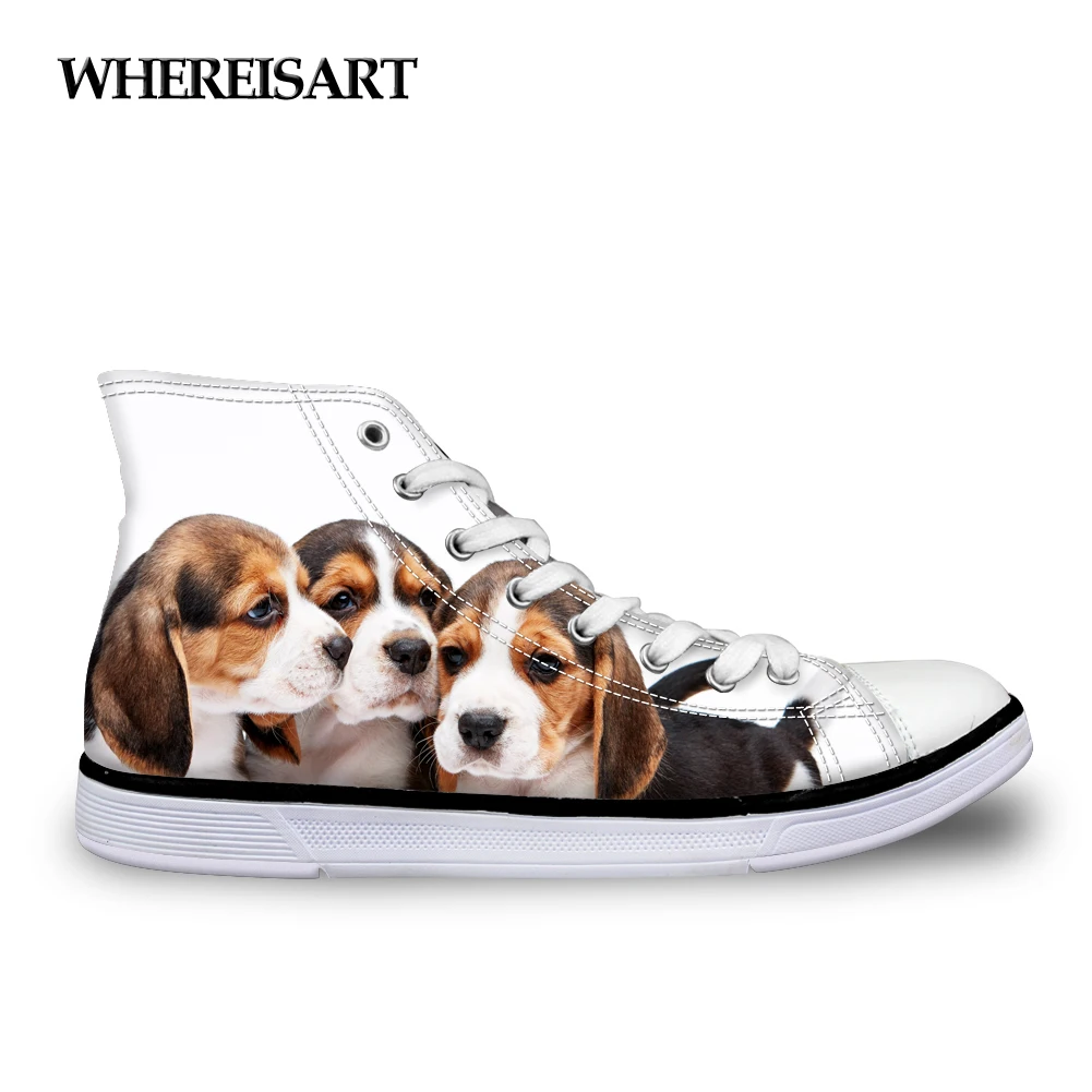 WHEREISART High Top Vulcanize Shoes Women 3D Cute Puppy Dog Printing Casual Lace-up Canvas Female Leisure Shoes Student Girls
WHEREISART High Top Vulcanize Shoes Women 3D Cute Puppy Dog Printing Casual Lace-up Canvas Female Leisure Shoes Student Girls