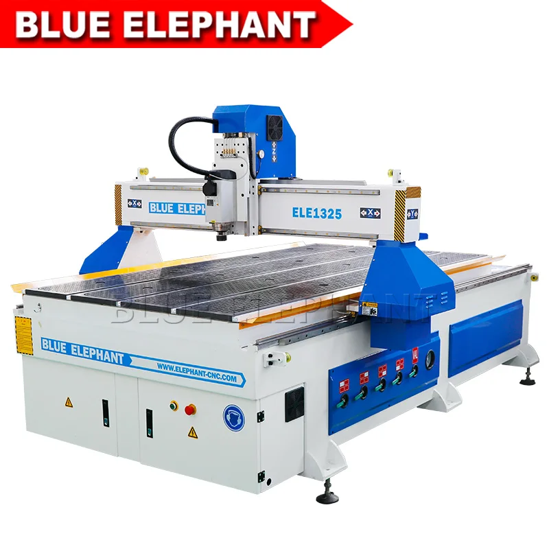 BLUE ELEPHANT 3 axis cnc router 1325 cheap wood working cnc router price with good quality
BLUE ELEPHANT 3 axis cnc router 1325 cheap wood working cnc router price with good quality