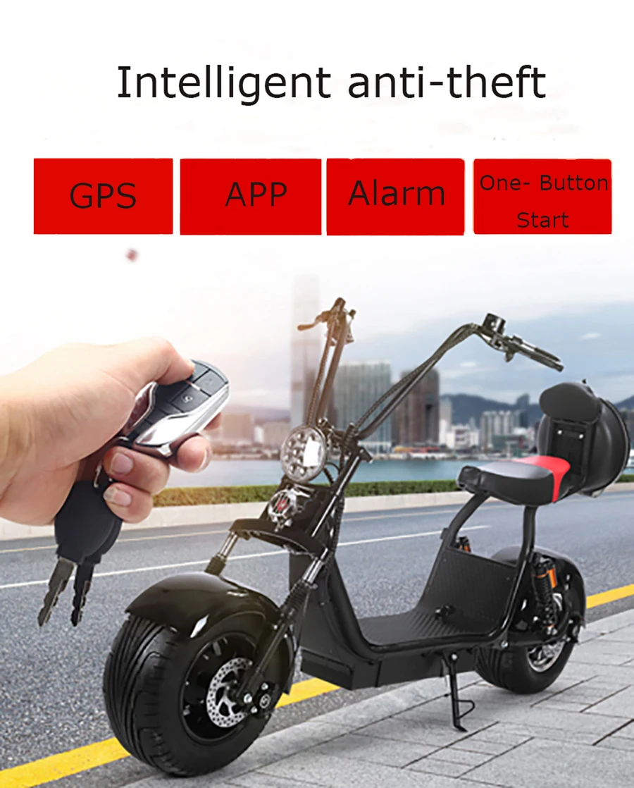 Citycoco Electric Scooter Factory 1000W Removable Lithium Battery One-Button Start Double Backseat Brake Light Storage Box
Citycoco Electric Scooter Factory 1000W Removable Lithium Battery One-Button Start Double Backseat Brake Light Storage Box