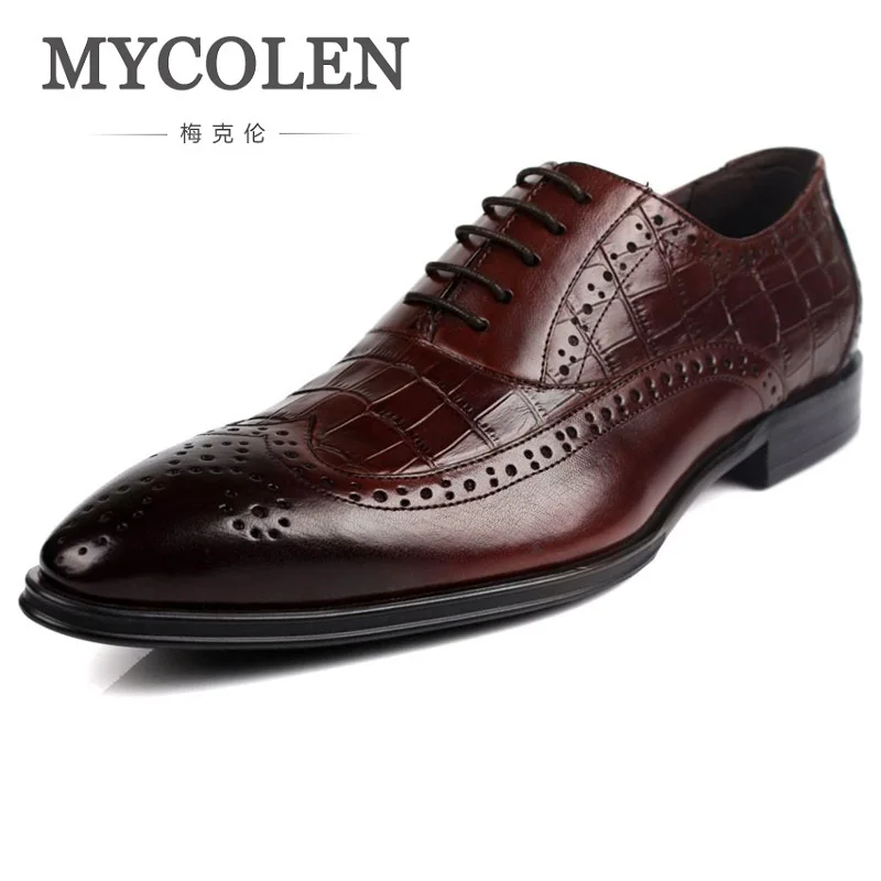 MYCOLEN Fashion Men Shoes Genuine Leather Men Dress Shoes High Quality Men's Business Gentleman Shoes Man Sapatos Social
MYCOLEN Fashion Men Shoes Genuine Leather Men Dress Shoes High Quality Men's Business Gentleman Shoes Man Sapatos Social