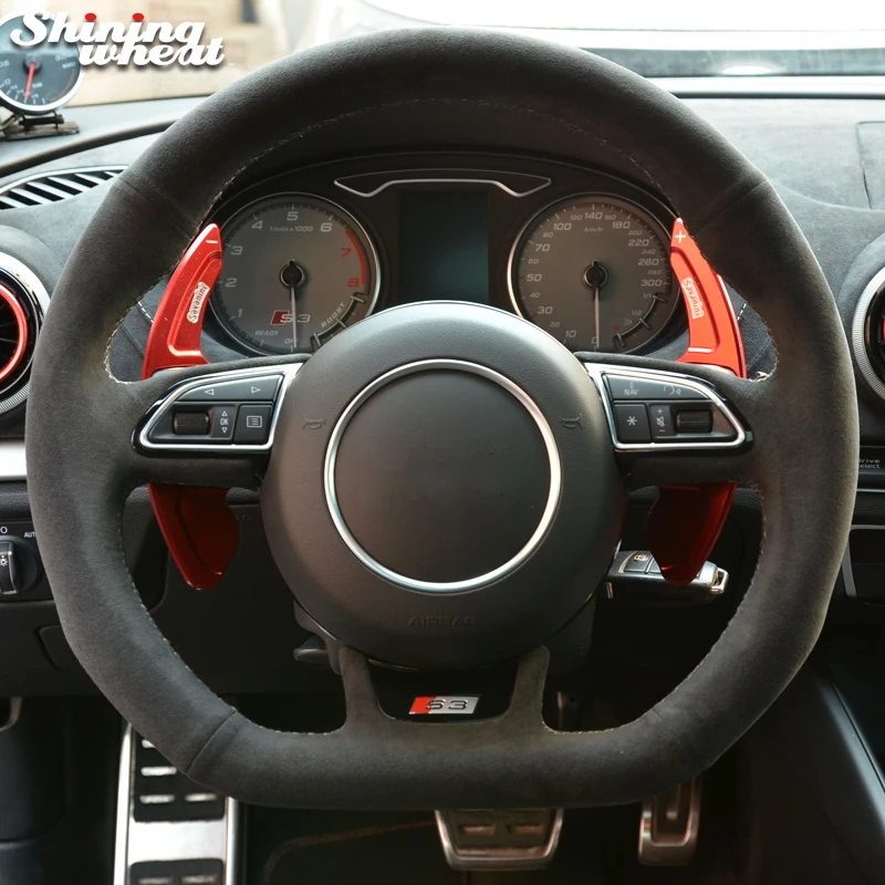 Shining wheat Black Alcantara Car Steering Wheel Cover for Audi S3 2014-2017 S5 2012-2016
Shining wheat Black Alcantara Car Steering Wheel Cover for Audi S3 2014-2017 S5 2012-2016