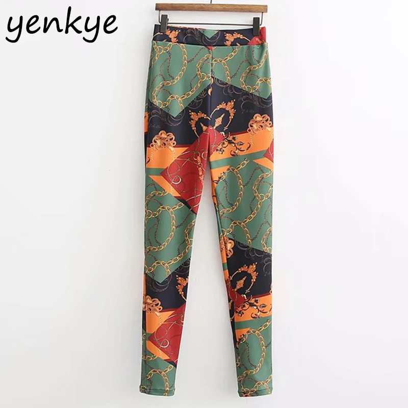 Women Vintage Chain Print Skinny Pants European Style Lady Elastic Waistband High Waist Sexy Pants pantalones XDWM1643
Women Vintage Chain Print Skinny Pants European Style Lady Elastic Waistband High Waist Sexy Pants pantalones XDWM1643
