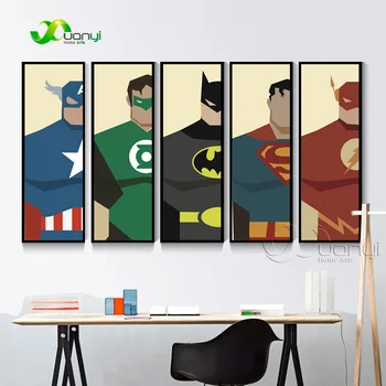 5 Panel Super Heros Canvas Painting Poster And Print Batman Superhero Decoration For Kids Room Decoration Wall Picture Unframed
5 Panel Super Heros Canvas Painting Poster And Print Batman Superhero Decoration For Kids Room Decoration Wall Picture Unframed