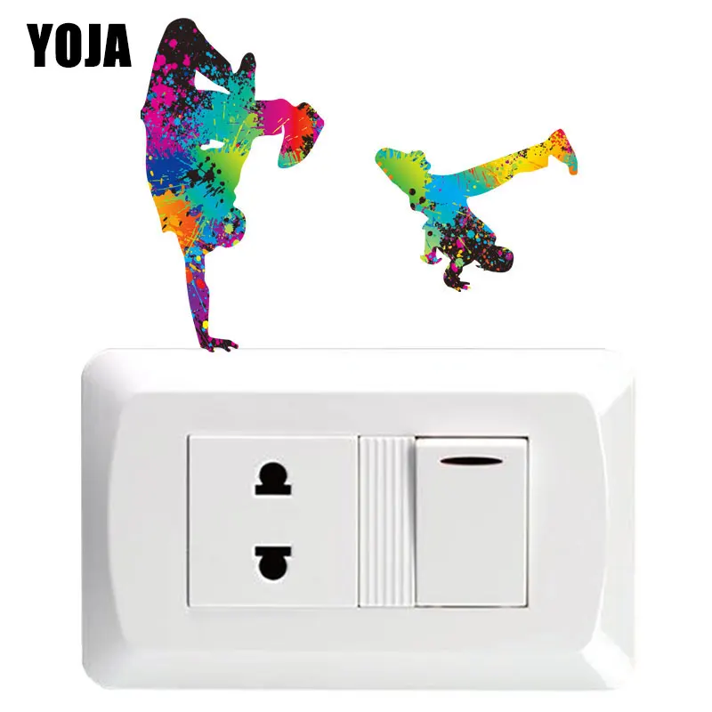 YOJA Silhouette Of Passionate Hip-hop Dance PVC Wall Sticker Switch Colored Decal Kids Room Decor Bedroom 8SS1869
YOJA Silhouette Of Passionate Hip-hop Dance PVC Wall Sticker Switch Colored Decal Kids Room Decor Bedroom 8SS1869