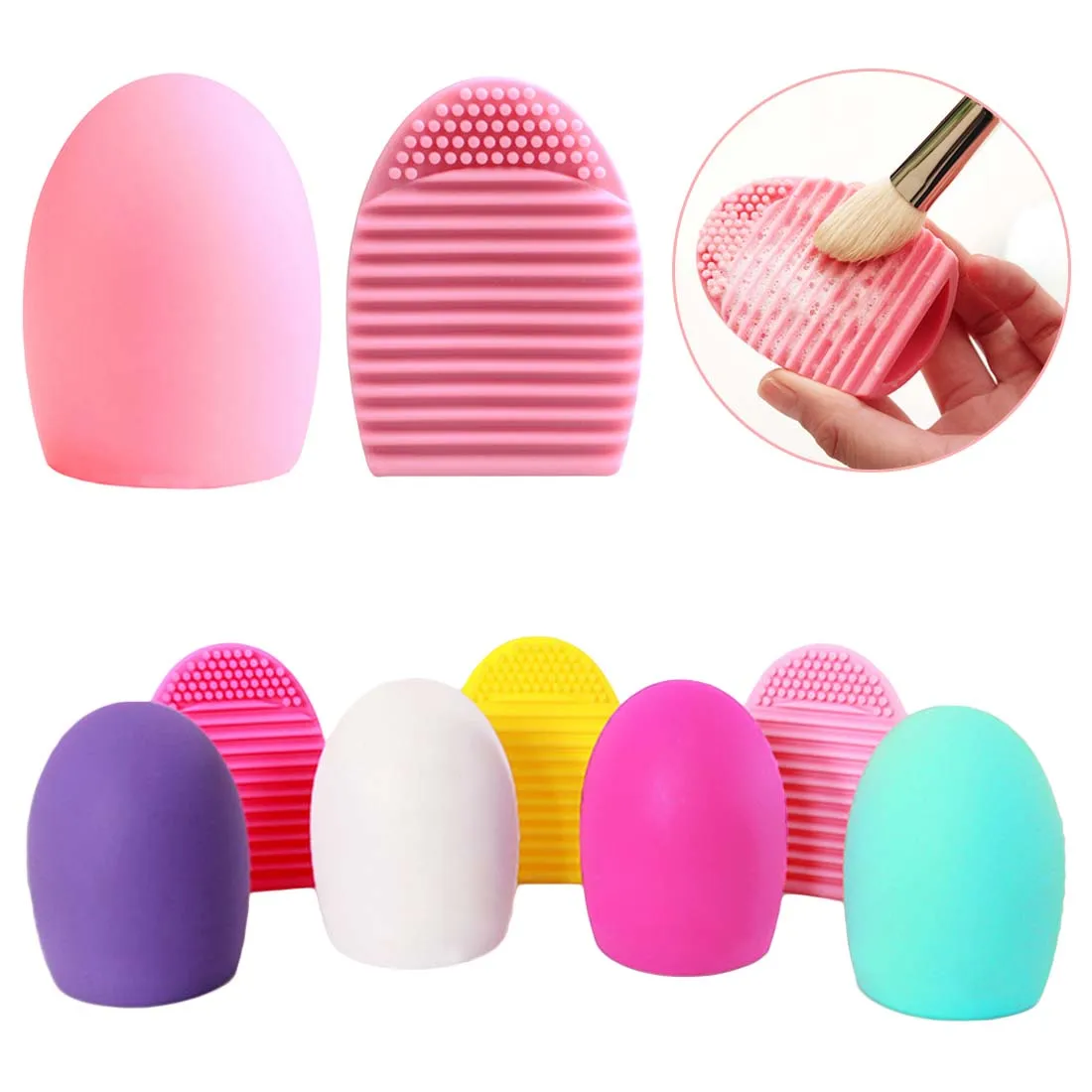 Egg-shaped Silicon Cosmetics Brushes Makeup Brush Face Cleaning Washing Tools Scrubber for All Type Faical Condition
Egg-shaped Silicon Cosmetics Brushes Makeup Brush Face Cleaning Washing Tools Scrubber for All Type Faical Condition