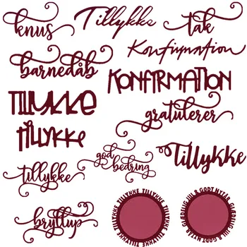Basic Danish Words Phrases Metal Cutting Dies for DIY Scrapbooking Embossing Decorative Crafts Cards Making Templates New 2019
Basic Danish Words Phrases Metal Cutting Dies for DIY Scrapbooking Embossing Decorative Crafts Cards Making Templates New 2019