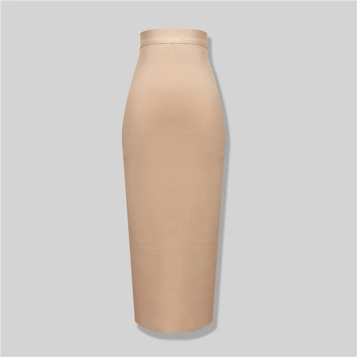 Solid Nude Sexy Beige Blue Black Knee Length Rayon Bandage Skirt Ladies Bodycon Elegant Knitted Designer Skirt
Solid Nude Sexy Beige Blue Black Knee Length Rayon Bandage Skirt Ladies Bodycon Elegant Knitted Designer Skirt