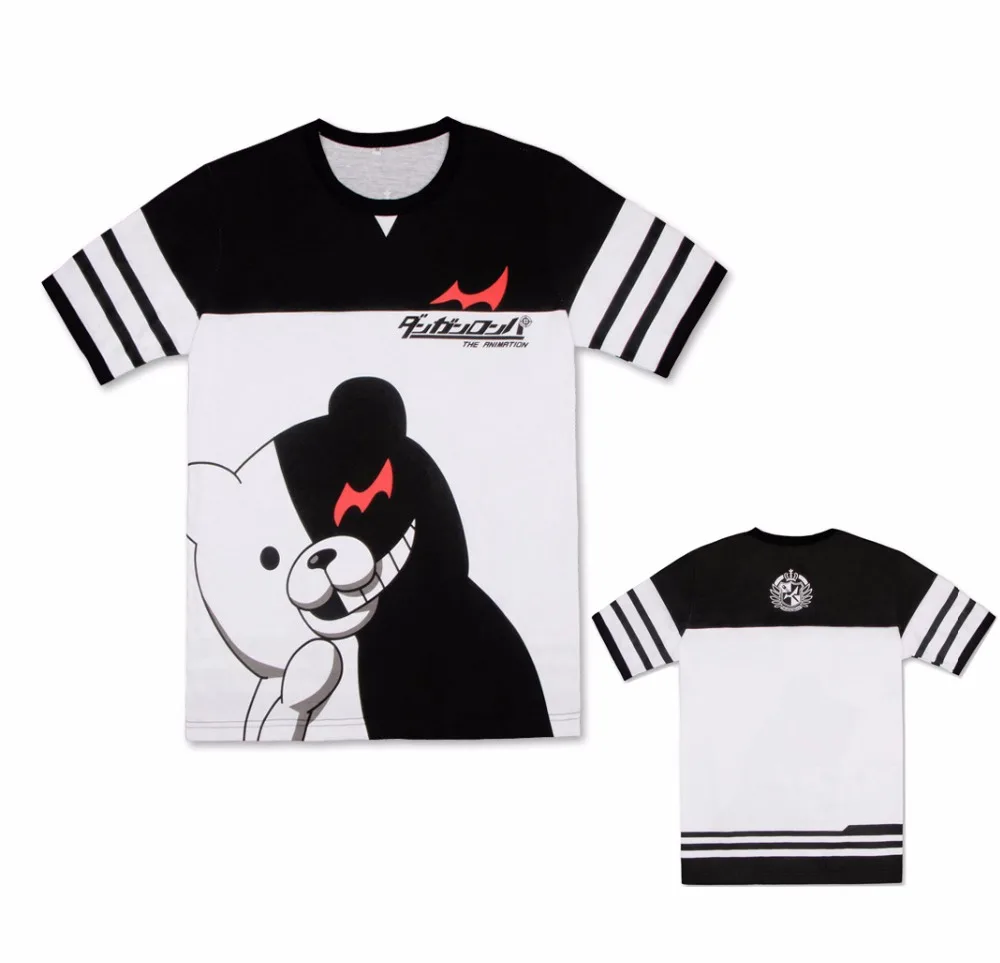 Danganronpa Trigger Happy Havoc Monokuma Cute Printed T-Shirt Cosplay Costume Dangan Ronpa Daily Casual Short Sleeve Tee Shirts
Danganronpa Trigger Happy Havoc Monokuma Cute Printed T-Shirt Cosplay Costume Dangan Ronpa Daily Casual Short Sleeve Tee Shirts