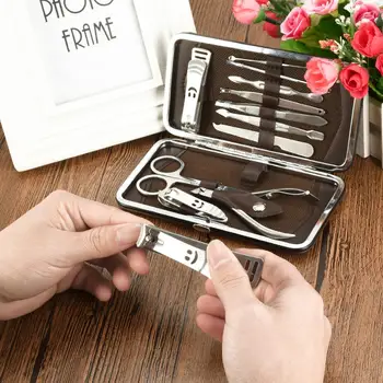Nail Art Manicure Tools Set Nails Clipper Scissors Tweezer Knife Manicure Sets Stone Pattern Case For Nail Manicure
Nail Art Manicure Tools Set Nails Clipper Scissors Tweezer Knife Manicure Sets Stone Pattern Case For Nail Manicure
