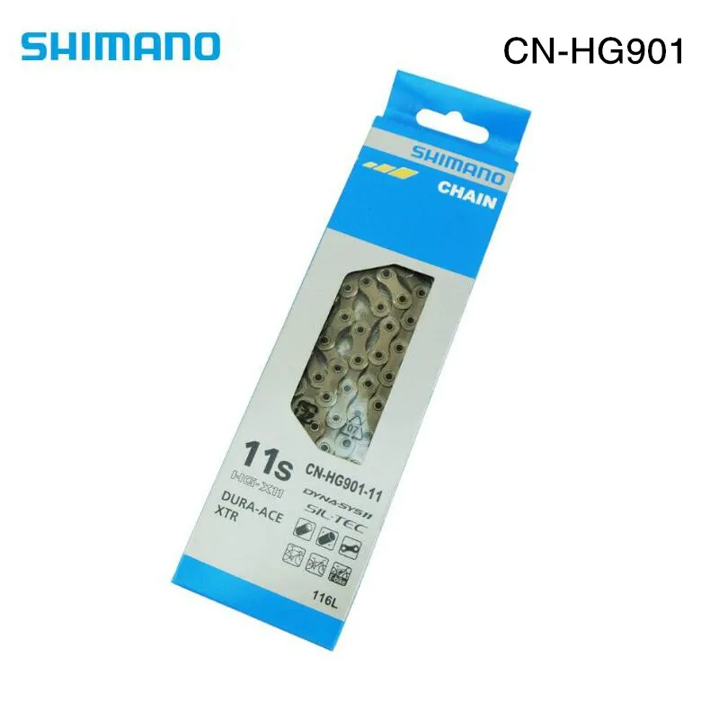 SHIMANO Dura Ace 9000 XTR CN-HG901 11S Speed Chain 116L Wih Quick Link HG901 Chain For M9000 6800 5800
SHIMANO Dura Ace 9000 XTR CN-HG901 11S Speed Chain 116L Wih Quick Link HG901 Chain For M9000 6800 5800