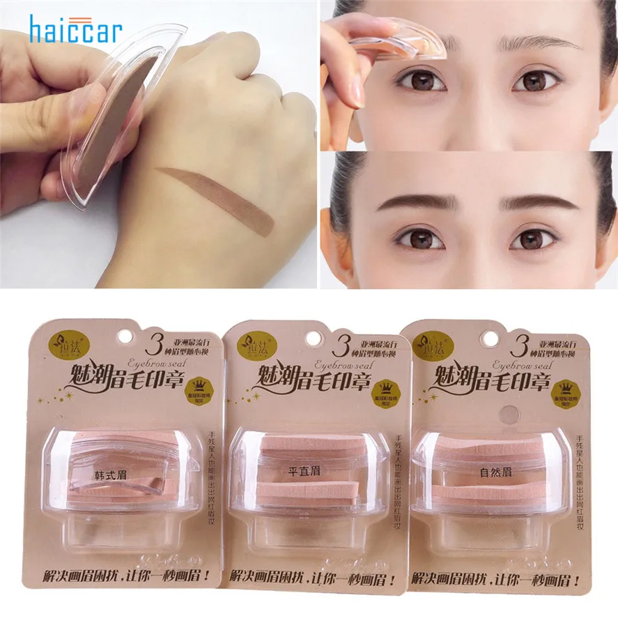 HAICAR 1PC Pretty Eyebrow Template Stamp Sponge Stencil Eye Makeup Brow Type Natura/Straight United/Korean eyebrow Cosmetic Puff
HAICAR 1PC Pretty Eyebrow Template Stamp Sponge Stencil Eye Makeup Brow Type Natura/Straight United/Korean eyebrow Cosmetic Puff