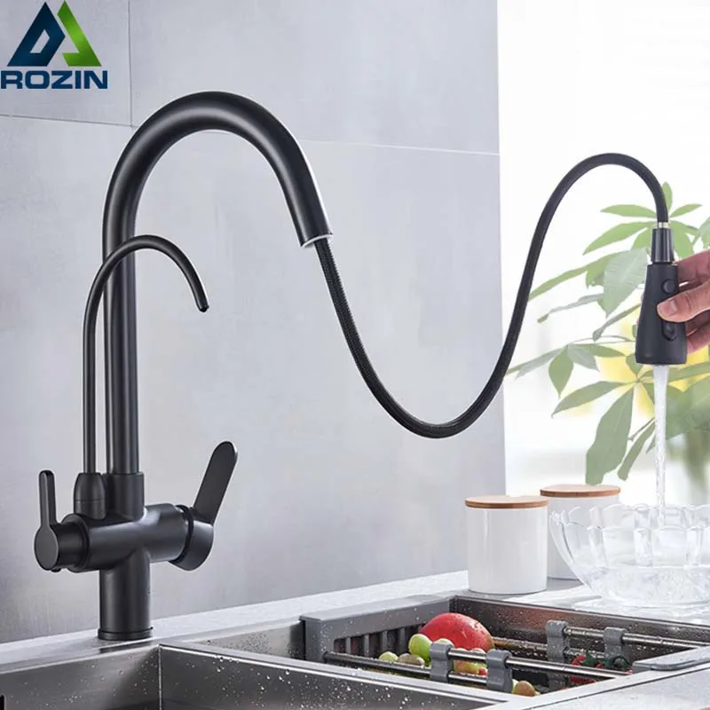 Purification Kitchen Faucets Black Pull Out Kitchen Water Filter Tap Three Way torneira para cozinha de parede Crane For Kitchen
Purification Kitchen Faucets Black Pull Out Kitchen Water Filter Tap Three Way torneira para cozinha de parede Crane For Kitchen