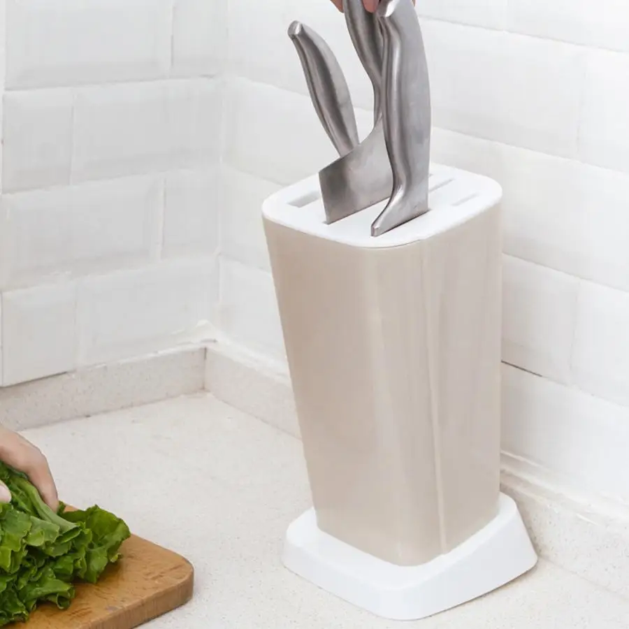 2 Colors Multifunction Kitchen Knife Holder Storage Rack Block Holder Stand for Knives Wall Storage Box
2 Colors Multifunction Kitchen Knife Holder Storage Rack Block Holder Stand for Knives Wall Storage Box