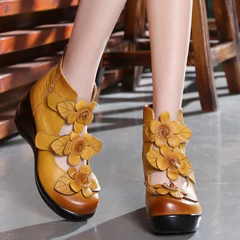 Wedges Platform Pumps Women Genuine Leather High Heels Platform Round Toe Pumps Thick Soled Heels Women Shoes
Wedges Platform Pumps Women Genuine Leather High Heels Platform Round Toe Pumps Thick Soled Heels Women Shoes