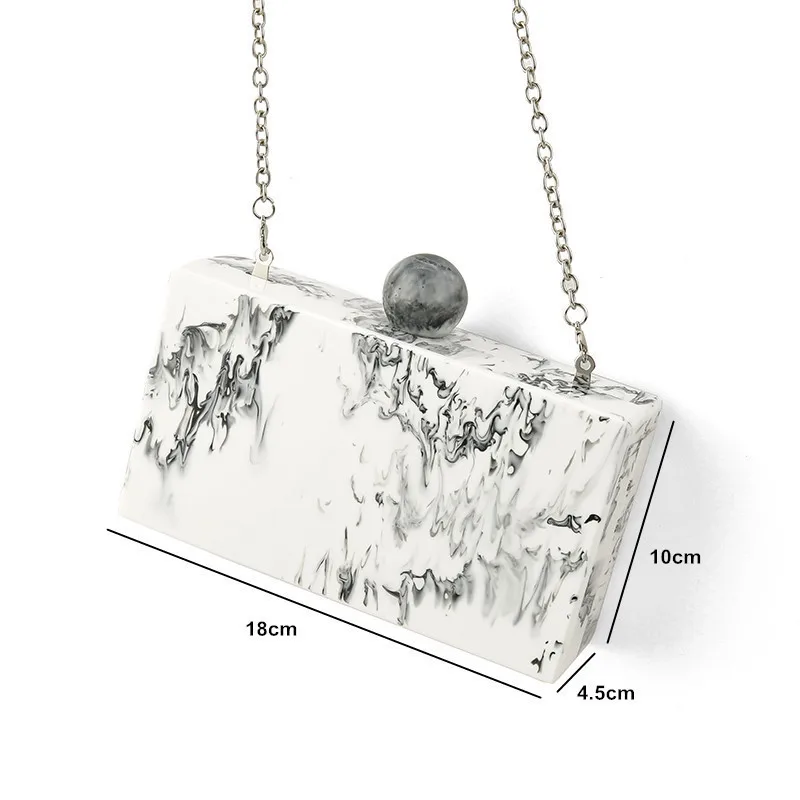 Marble Big Ball Acrylic Wallet Purse Bags Women Brand Design Acrylic Bags Day Clutch Box Handbags Lady Travel Evening Handbags
Marble Big Ball Acrylic Wallet Purse Bags Women Brand Design Acrylic Bags Day Clutch Box Handbags Lady Travel Evening Handbags