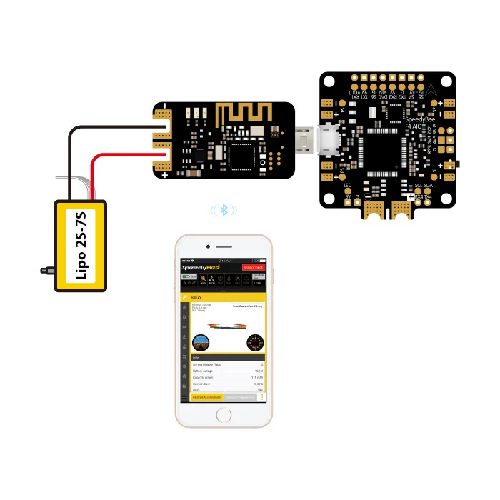 RunCam Speedybee Bluetooth USB адаптер 2 го поколения модуль с поддержкой iOS и Android для