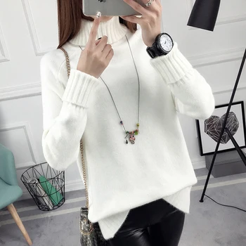7 Colors Women Autumn Winter Sweater Warm High Quality Female Turtleneck Side Split Ladies Pullover
7 Colors Women Autumn Winter Sweater Warm High Quality Female Turtleneck Side Split Ladies Pullover