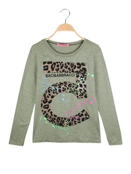 Knitted round neck long-sleeved