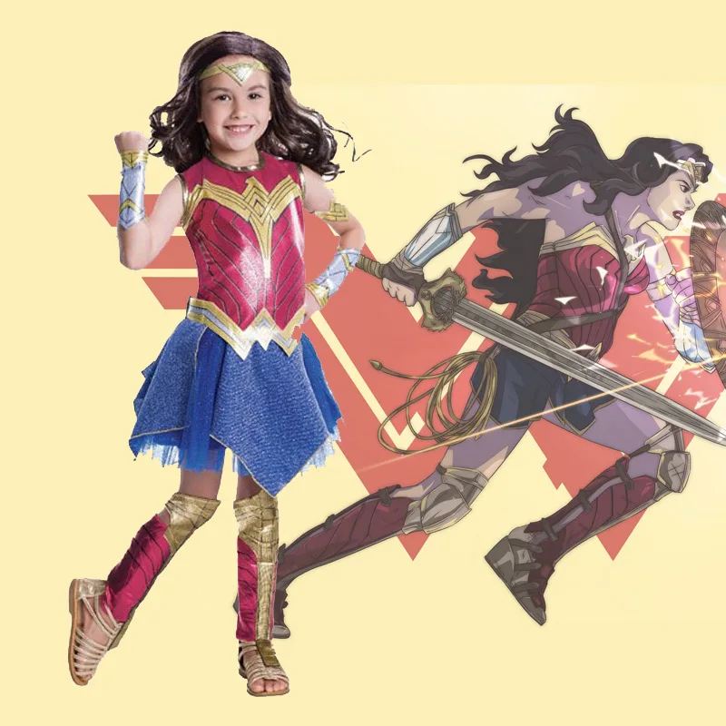 Wonder Woman Costumes Kids Dresses for Girls Fancy Party Dress Spiderman Cosplay Halloween Costumes for kids Supper Hero Costume
Wonder Woman Costumes Kids Dresses for Girls Fancy Party Dress Spiderman Cosplay Halloween Costumes for kids Supper Hero Costume