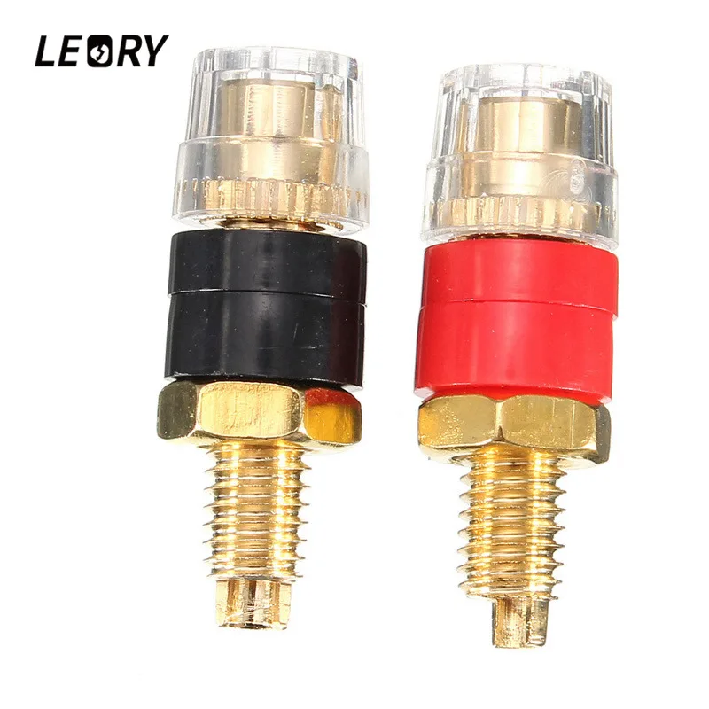 LEORY 2 Pcs Speaker Binding Post Terminal Board Connector Black + Red For 4mm Banana Plug Connector Speaker Cable
LEORY 2 Pcs Speaker Binding Post Terminal Board Connector Black + Red For 4mm Banana Plug Connector Speaker Cable