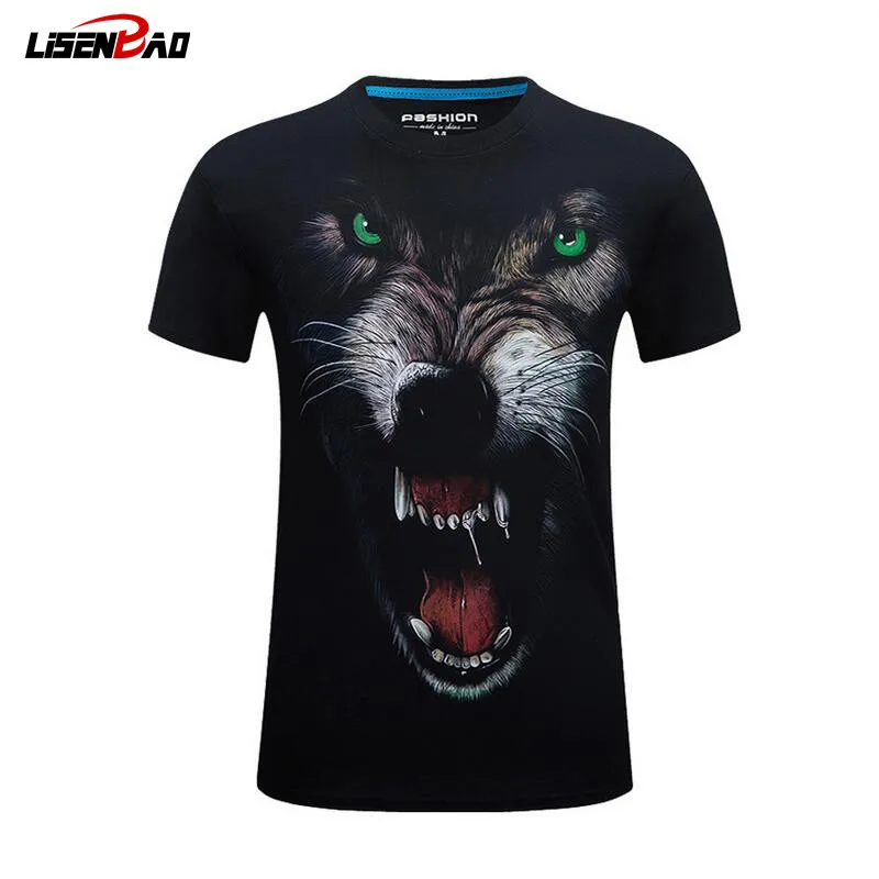 2016 new explosion models 3D stereoscopic short-sleeved T-shirt men's domineering personality T-shirt - wolf fangs
2016 new explosion models 3D stereoscopic short-sleeved T-shirt men's domineering personality T-shirt - wolf fangs