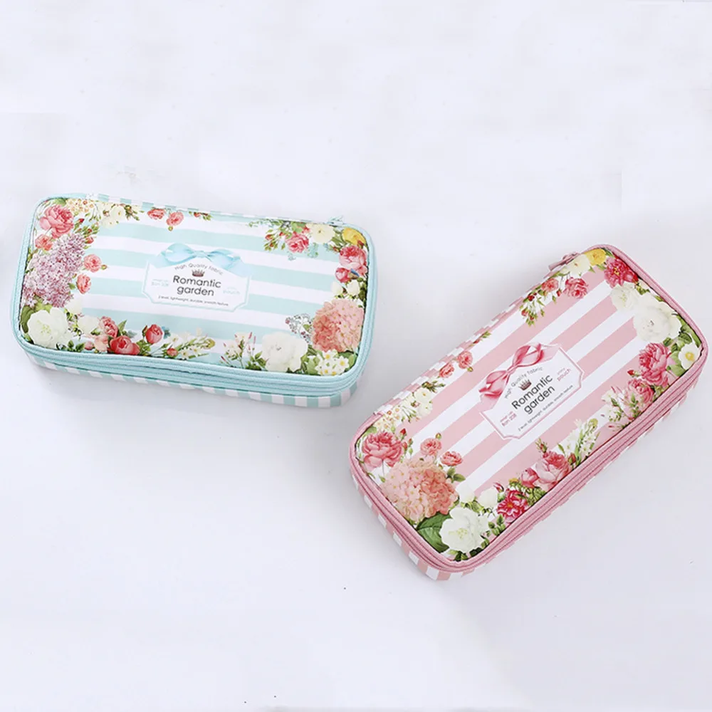 Multifunctional Large Capacity Pen Case Double Layer Zipper Floral Pencil Bag Kawaii School Stationery Cute Make-up Tool Holder
Multifunctional Large Capacity Pen Case Double Layer Zipper Floral Pencil Bag Kawaii School Stationery Cute Make-up Tool Holder