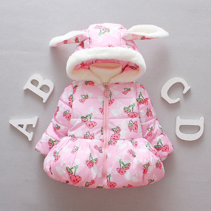 1-3 Year Baby Girls Parka Cute Rabbit Ear Kids Jacket Cotton Warm Coat For Girls Winter Children Spring Fall Toddler Outerwear
1-3 Year Baby Girls Parka Cute Rabbit Ear Kids Jacket Cotton Warm Coat For Girls Winter Children Spring Fall Toddler Outerwear