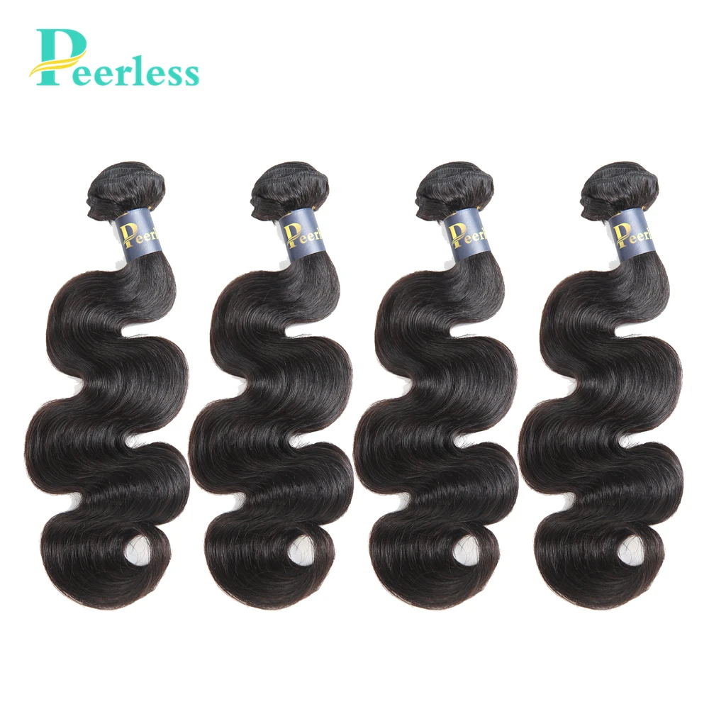 PEERLESS Virgin Hair Brazilian Body Wave Human Hair Weave Bundles 4 Pieces Natural Color 10-28 Inches
PEERLESS Virgin Hair Brazilian Body Wave Human Hair Weave Bundles 4 Pieces Natural Color 10-28 Inches