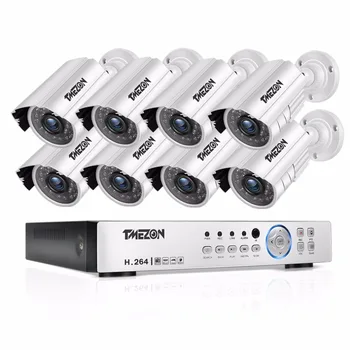 TMEZON 8CH CCTV System 8PCS 720P Outdoor Weatherproof Security Camera 8CH 1080P DVR Night Vision Kit Video Surveillance System
TMEZON 8CH CCTV System 8PCS 720P Outdoor Weatherproof Security Camera 8CH 1080P DVR Night Vision Kit Video Surveillance System