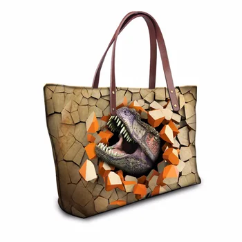 Customized High Quality Women Handbags Cool Dinosaur Printing Top Handle Bags Tote Big Travel Necessary Woman Shoulder Purse
Customized High Quality Women Handbags Cool Dinosaur Printing Top Handle Bags Tote Big Travel Necessary Woman Shoulder Purse