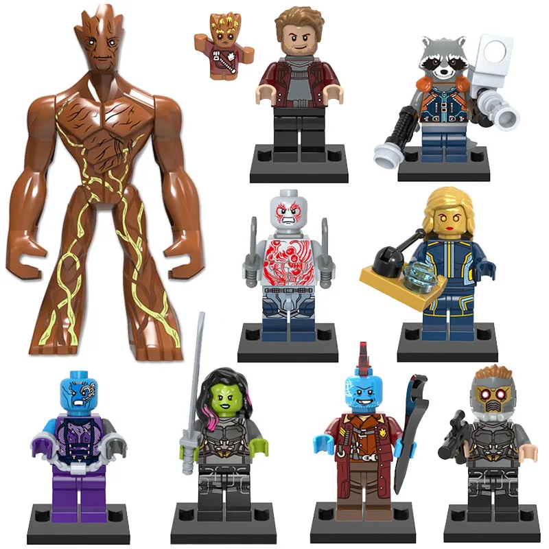 Marvel Super Heroes Treeman Groot Mini Figure Avengers Infinity War Fit lego