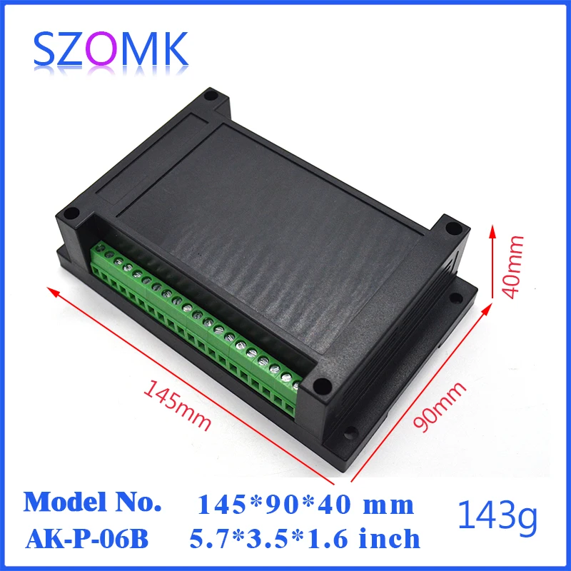 

SZOMK рейка Din box пластиковый корпус для прибора корпус (10 шт.) 145*90*40 мм Пластиковый корпус для электронной распределительной коробки
