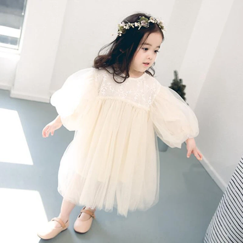 2022 Spring Autumn Kids Party Birthday Wedding Dresses For Girls Children Princess Dress Baby Toddler Girl Clothes | Детская одежда и