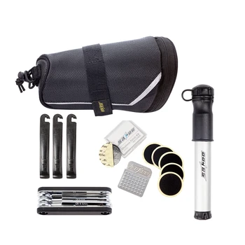 Sahoo 211242 Multi-function 7 in 1 Cycling Bike Bicycle Repair Tool Kit Set with Saddle Bag Air Pump Tire Lever Metal Rasp Patch
Sahoo 211242 Multi-function 7 in 1 Cycling Bike Bicycle Repair Tool Kit Set with Saddle Bag Air Pump Tire Lever Metal Rasp Patch
