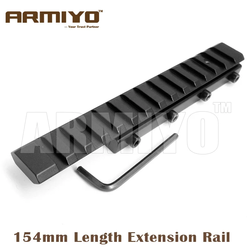 Armiyo Extended Length 154mm Dovetail 11mm Extension to 20mm Picatinny Rail Adapter Mount Fixture Flashlight Scope Free Shipping
Armiyo Extended Length 154mm Dovetail 11mm Extension to 20mm Picatinny Rail Adapter Mount Fixture Flashlight Scope Free Shipping