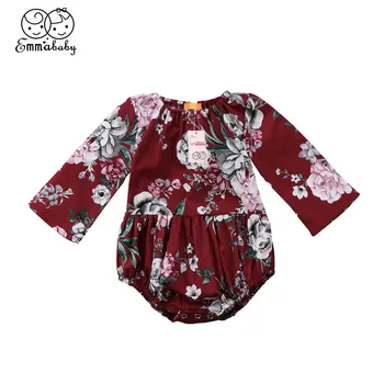 Newborn Infant Baby Girls Cotton Floral Printed Long Sleeve Jumpsuits Rompers 2018 Autumn Fashoion Baby Girls Clothes Clothing 
Newborn Infant Baby Girls Cotton Floral Printed Long Sleeve Jumpsuits Rompers 2018 Autumn Fashoion Baby Girls Clothes Clothing