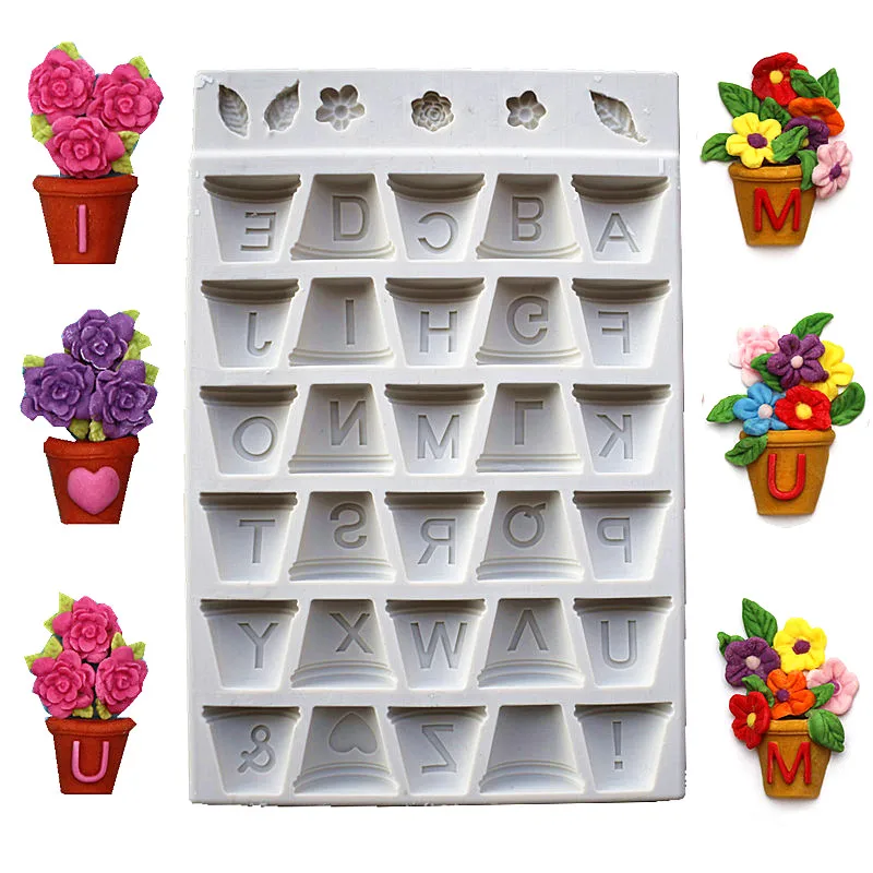 Flowerpot Letters Silicone Cake Mould, DIY Cooking Cake Mould, Cake Decorating Tools, Kitchen Accessories SQ1733
Flowerpot Letters Silicone Cake Mould, DIY Cooking Cake Mould, Cake Decorating Tools, Kitchen Accessories SQ1733