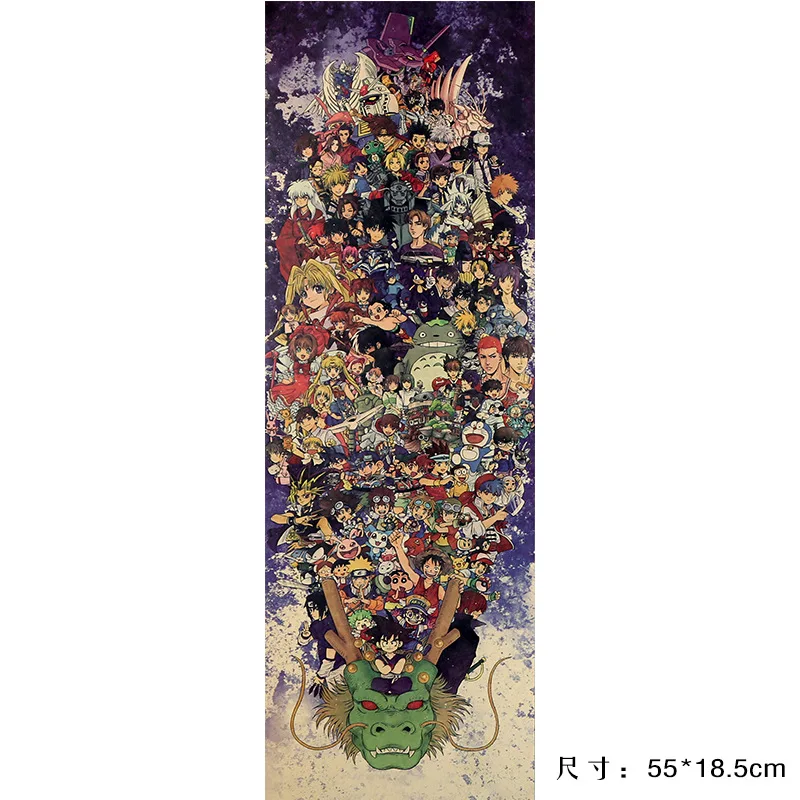 Life DRAGON BALL /Totoro NARUTO / comic set /kraft paper/bar poster/Wall stickers /Retro Poster/decorative painting 55x18.5cm
Life DRAGON BALL /Totoro NARUTO / comic set /kraft paper/bar poster/Wall stickers /Retro Poster/decorative painting 55x18.5cm