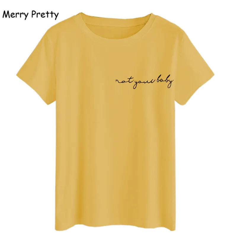 Merry Pretty new women t shirt yellow basic tee shirt femme ulzzang letter printed casual streetwear BF friends top tumblr S-2XL
Merry Pretty new women t shirt yellow basic tee shirt femme ulzzang letter printed casual streetwear BF friends top tumblr S-2XL