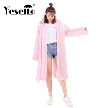 Yesello Fashion EVA Women Raincoat Thickened Waterproof Rain Coat Women Clear Transparent Camping Waterproof Rainwear Suit
Yesello Fashion EVA Women Raincoat Thickened Waterproof Rain Coat Women Clear Transparent Camping Waterproof Rainwear Suit