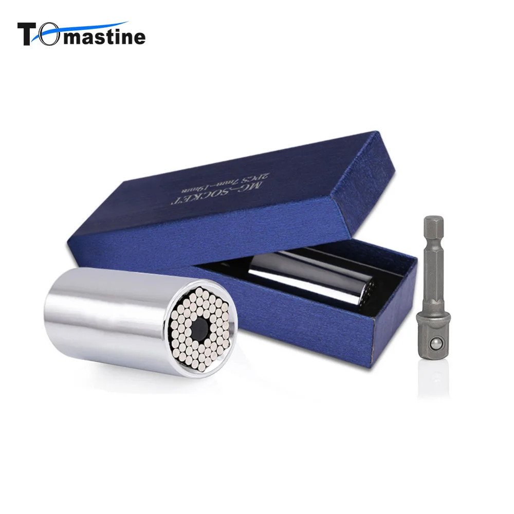 Universal Torque Wrench Head Set Socket Sleeve 7-19mm Power Drill Ratchet Bushing Spanner Key Magic Grip Multi Hand Tools
Universal Torque Wrench Head Set Socket Sleeve 7-19mm Power Drill Ratchet Bushing Spanner Key Magic Grip Multi Hand Tools