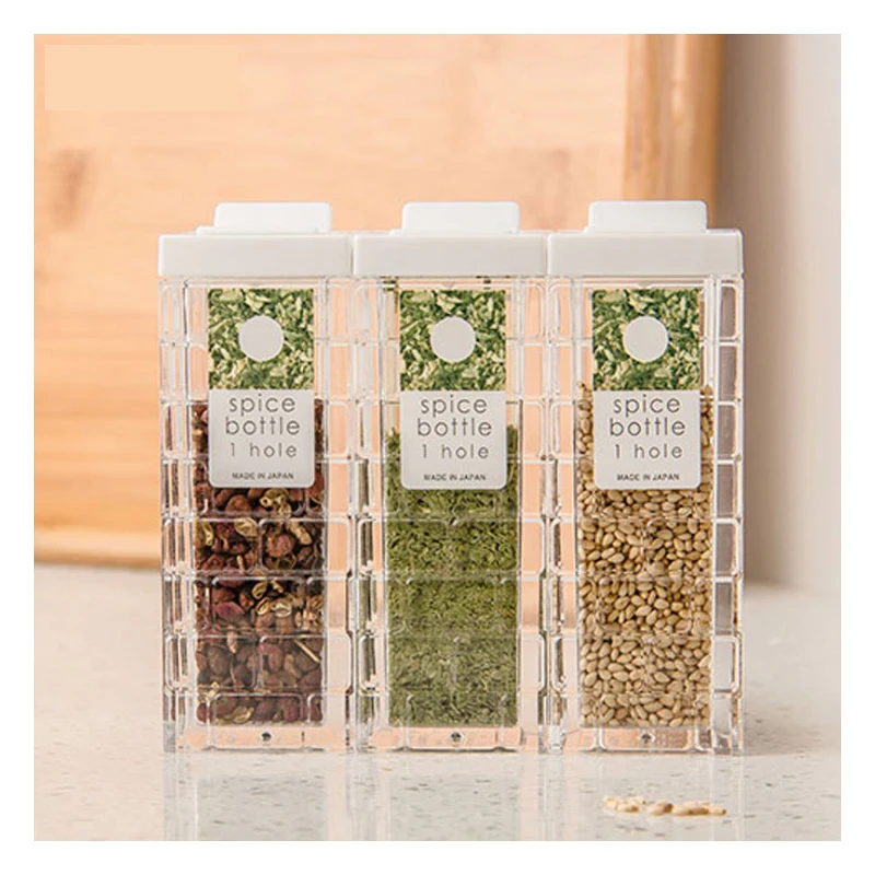 1Pcs Spice Jar Seasoning Box Kitchen Spice Storage Bottle Jars Transparent PP Salt Pepper Cumin Powder Box Tool color random
1Pcs Spice Jar Seasoning Box Kitchen Spice Storage Bottle Jars Transparent PP Salt Pepper Cumin Powder Box Tool color random