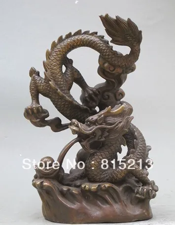 bi00470 12"Chinese Pure Bronze engrave Dragon Shuttle in the sea of clouds statue
bi00470 12"Chinese Pure Bronze engrave Dragon Shuttle in the sea of clouds statue