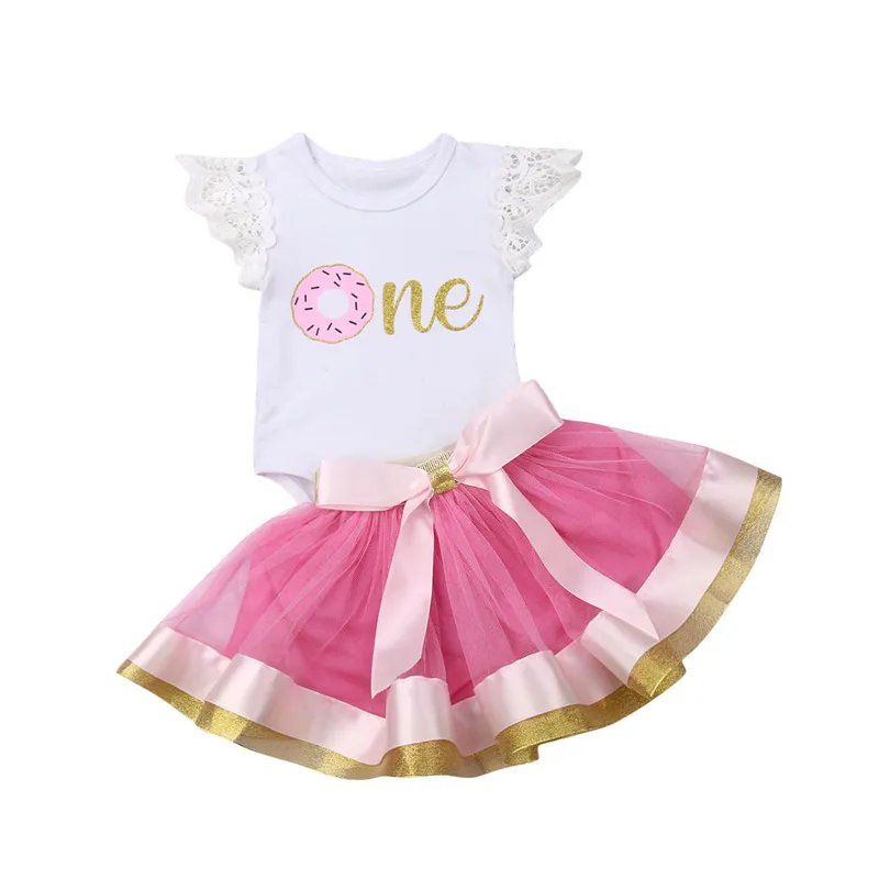 Cute Infant Baby Girl 1st Birthday Party Clothes Sets Lave Flying Sleeve Romper Tops Bow Tulle Tutu Skirts 2Pcs Outfits 0-24M
Cute Infant Baby Girl 1st Birthday Party Clothes Sets Lave Flying Sleeve Romper Tops Bow Tulle Tutu Skirts 2Pcs Outfits 0-24M
