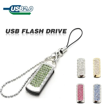 

2018 Golden and sliver Rotating USB flash drive pen drive pendrive U disk memory card 2GB 4GB 8GB 16GB 32GB 64GB Jewelry