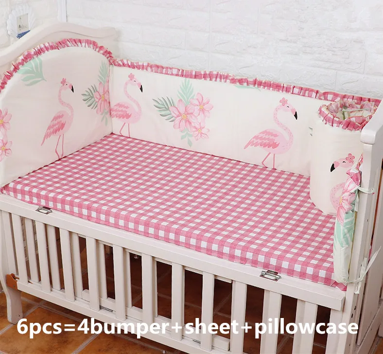 Promotion! 6pcs Flamingo Baby bedding set crib bedding set 100% cotton baby bedclothes (4bumpers+sheet+pillow cover)
Promotion! 6pcs Flamingo Baby bedding set crib bedding set 100% cotton baby bedclothes (4bumpers+sheet+pillow cover)